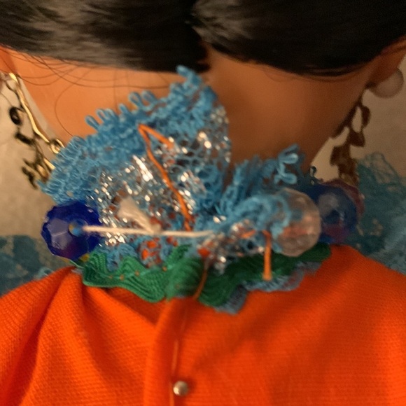 Mexican Tipicas Dolly Jaliscience Folklorico Dancer Doll Vintage - Picture 9 of 14